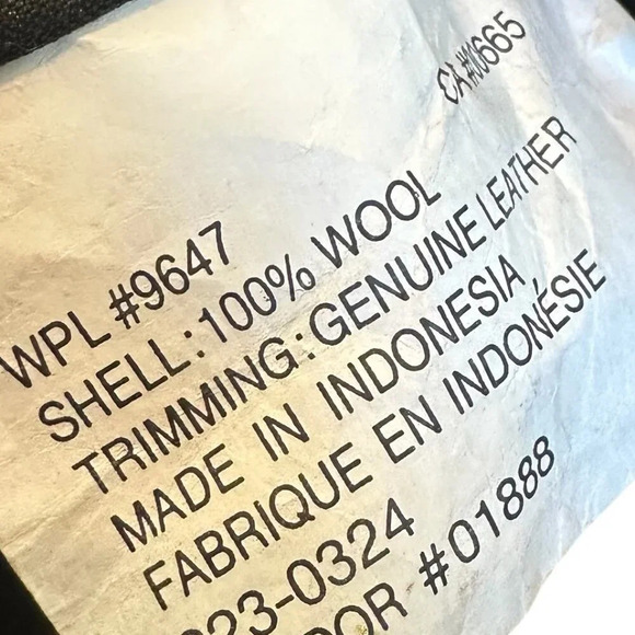 Eddie Bauer 100% Wool Plaid Mini Purse Handbag Leather Trim Small Women's - Picture 8 of 8